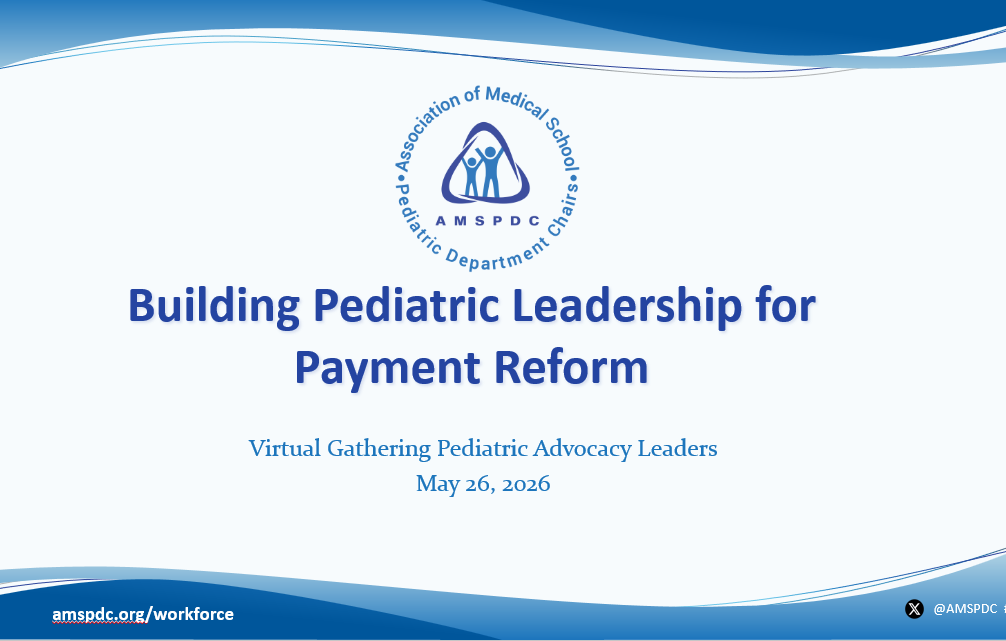 Screenshot of the Virtual Gathering of Pediatric Advocacy Leaders